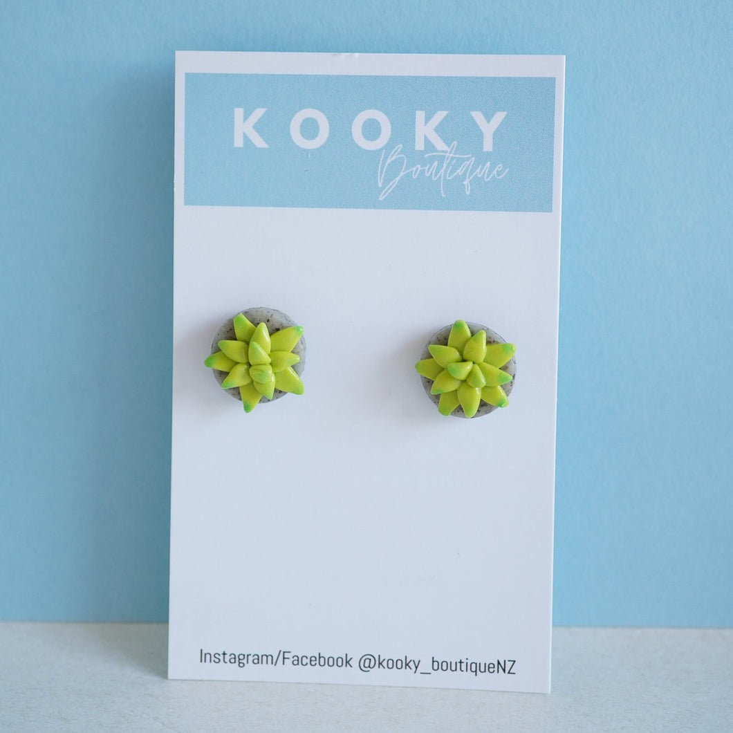 Succulent Stone Earrings