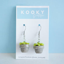 Load image into Gallery viewer, Succulent Pot Earrings - In Stock
