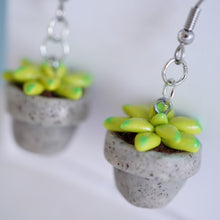 Load image into Gallery viewer, Succulent Pot Earrings - In Stock
