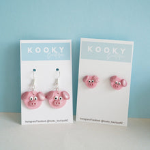 Load image into Gallery viewer, Pink Pig Earrings
