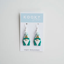 Load image into Gallery viewer, St Patrick&#39;s Day Gnome Earrings
