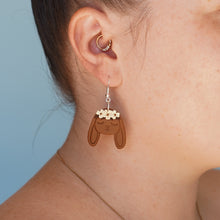 Load image into Gallery viewer, Triple Chocolate Bunny Earrings
