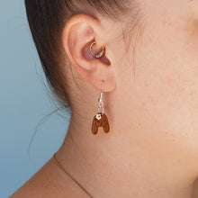 Load image into Gallery viewer, Triple Chocolate Bunny Earrings
