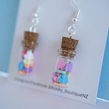 Load image into Gallery viewer, Jar Of Hearts Earrings (Pastel Rainbow)
