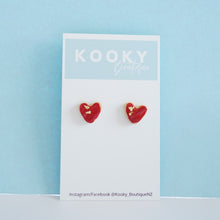Load image into Gallery viewer, Sugar Cookie Heart Stud
