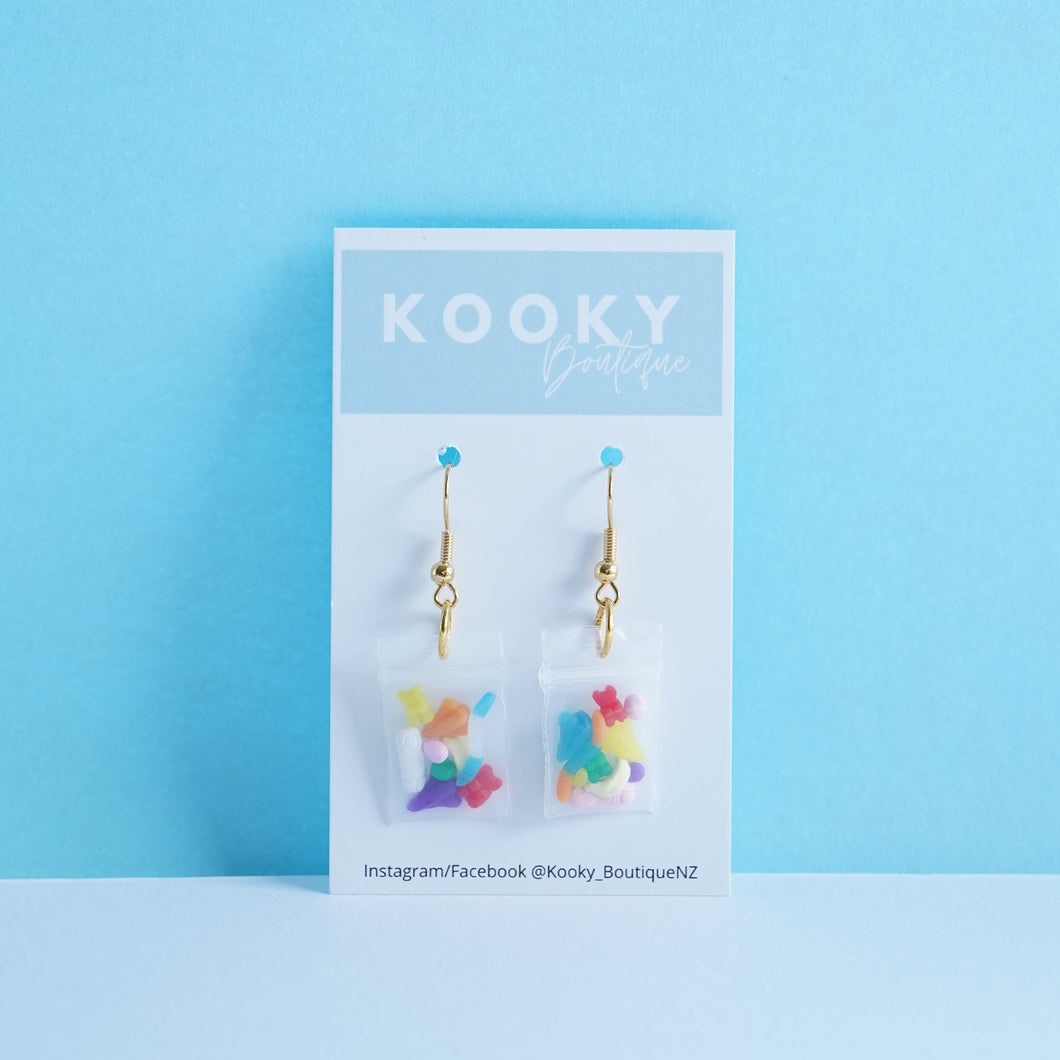Lolly Bag Earrings - Made To Order