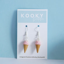 Load image into Gallery viewer, Small Single Scoop Ice Cream Earrings
