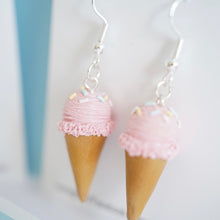 Load image into Gallery viewer, Large Single Scoop Ice Cream Earrings
